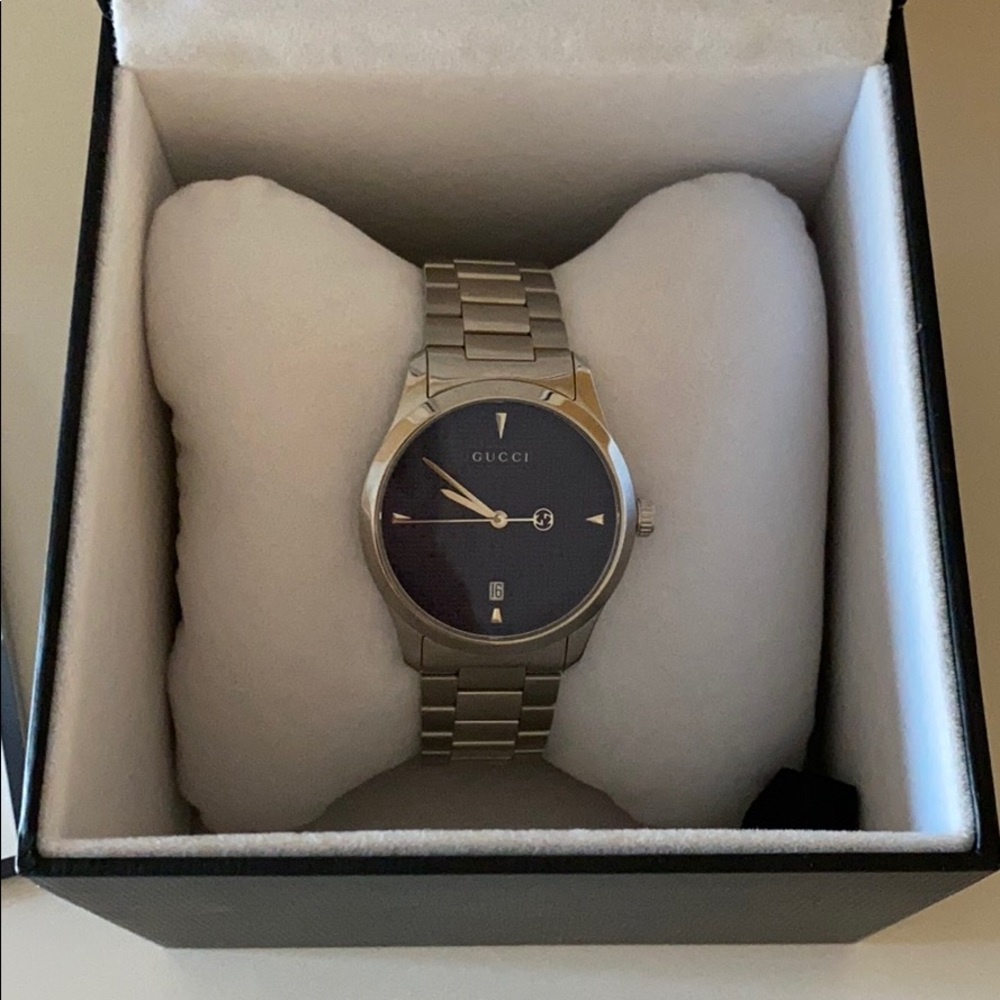 Gucci Swiss G-Timeless Stainless Watch